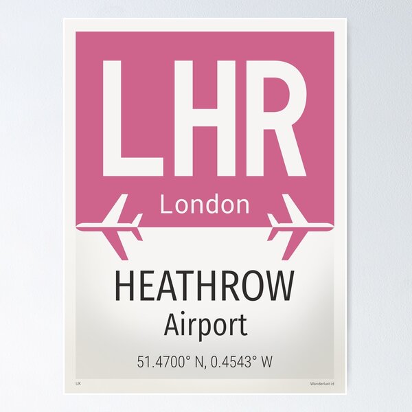 Heathrow airport for G. airportstickers K. LHR\