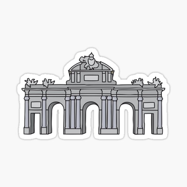Puerta de Alcalá de Madrid Pegatina