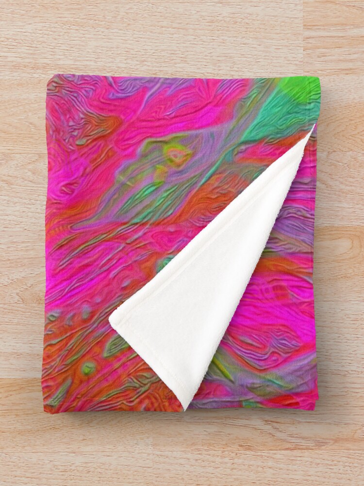 Alternate view of Abstract digital painting Throw Blanket