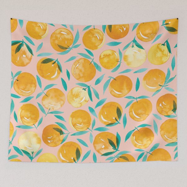 Item preview, Winter Oranges | Peach Background designed and sold by RebeccaFlaherty.