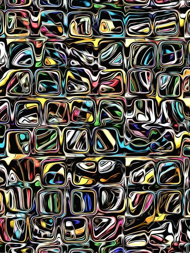 Colorful Pattern of Squares by perkinsdesigns