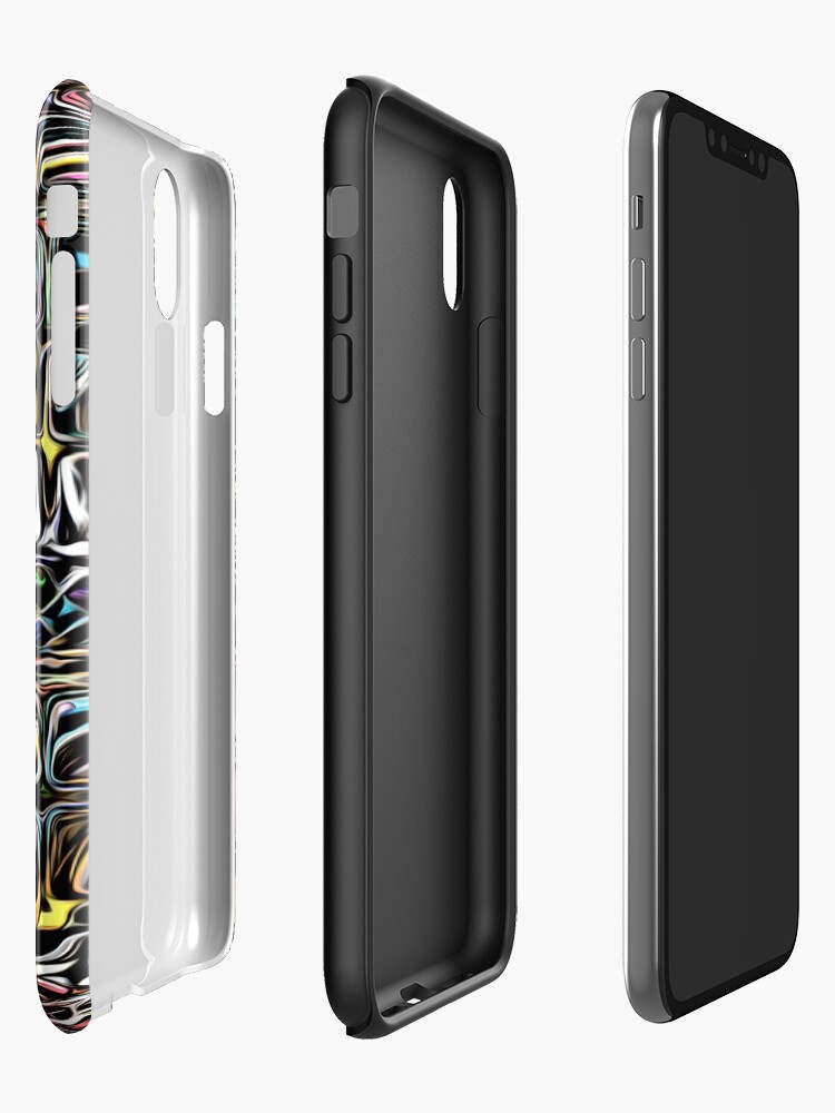 Alternate view of Colorful Pattern of Squares iPhone Case & Cover