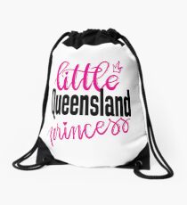 Little Queensland Princess Australia Raised Me Drawstring Bag