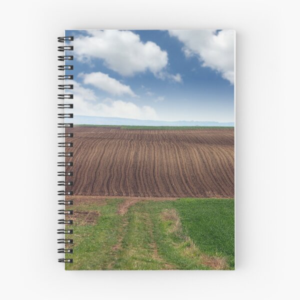 Item preview, brown and green plowed field landscape  designed and sold by goceris.