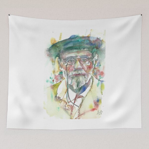 Item preview, EMILE ZOLA - watercolor portrait .1 designed and sold by lautir.