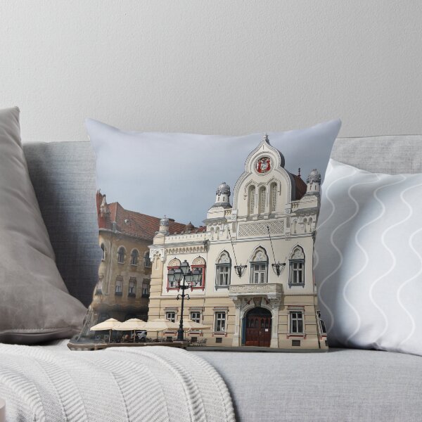 Item preview, Beautiful old white building Union square Timisoara Romania designed and sold by goceris.