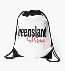Queensland Strong Australia Raised Me Drawstring Bag