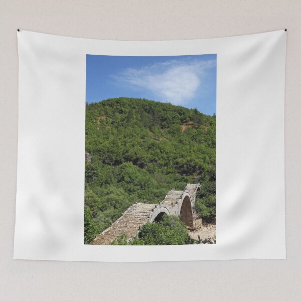 Item preview, Old Kalogeriko stone bridge on Vikos gorge Zagoria Greece designed and sold by goceris.