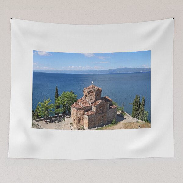 Item preview, Jovan Kaneo church on Lake Ohrid landscape designed and sold by goceris.