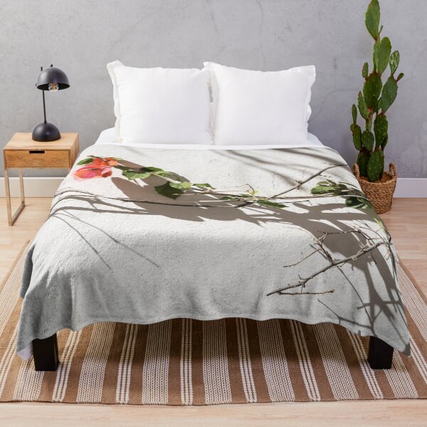 Item preview, Sharp Thorny Shadows - Elegante buganvilla en la pared estucada encalada designed and sold by Georgia Mizuleva.