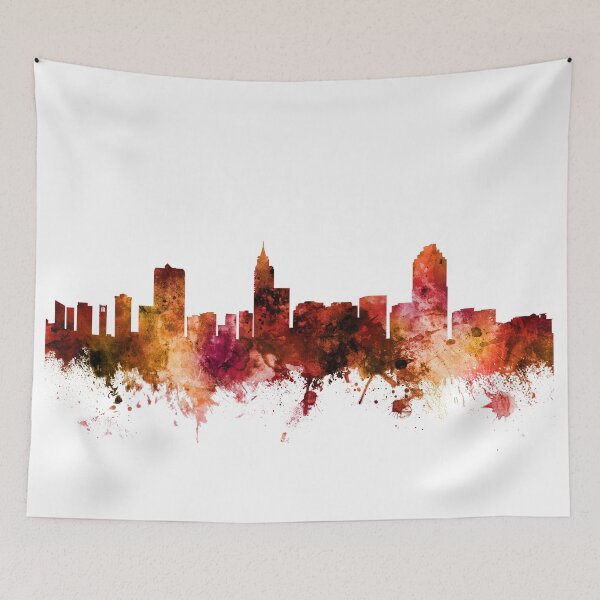 Item preview, Raleigh North Carolina Skyline designed and sold by ArtPrints.