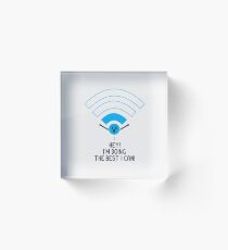 Wütend Wifi Acrylblock