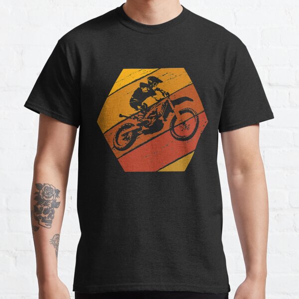 Item preview, Vintage Motocross T Shirt Retro Dirt Bike Silhouette gift designed and sold by Acroxth.