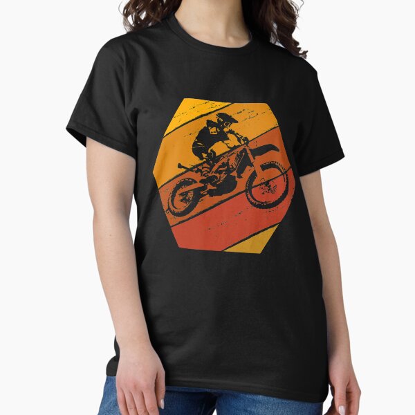 Item preview, Vintage Motocross T Shirt Retro Dirt Bike Silhouette gift designed and sold by Acroxth.