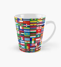 Taza cónica Las banderas del mundo