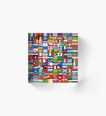 The World's Flags Acrylic Block
