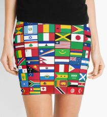 Die Flaggen der Welt Minirock
