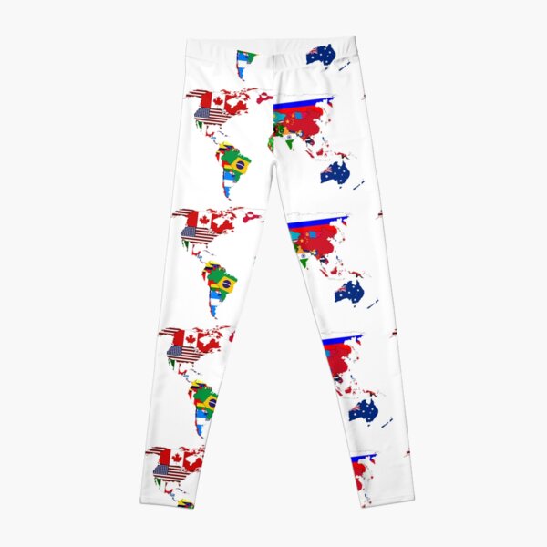 World Flags Leggings for Sale