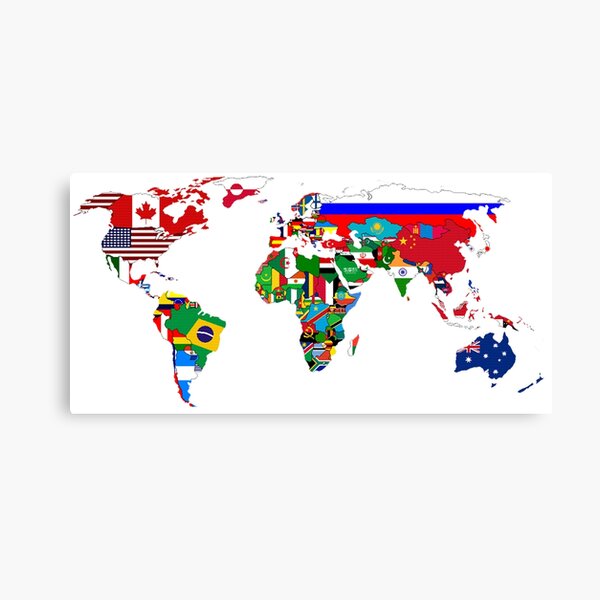 Item preview, World Flags Map designed and sold by WorldFlagCo.
