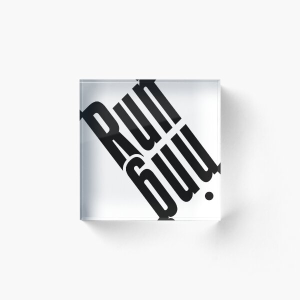 Running Acrylic Block