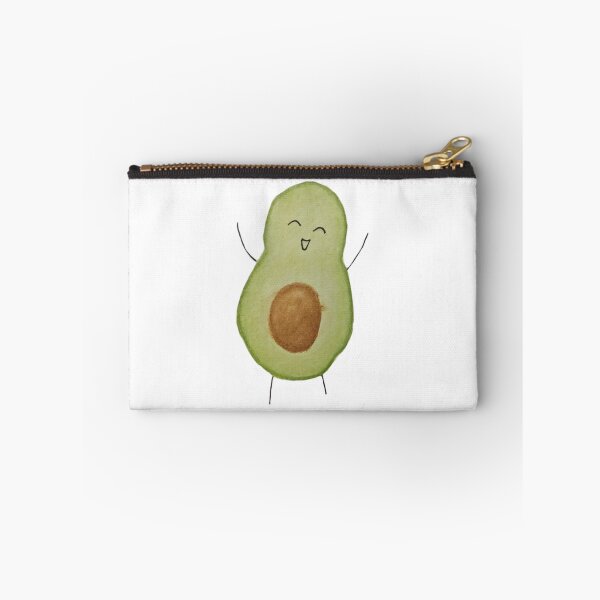 Item preview, watercolour happy half avocado with seed designed and sold by jermakes.