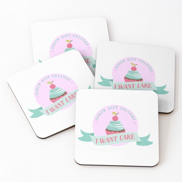 Item preview, Screw Diet Culture - I Want Cake designed and sold by heroics.