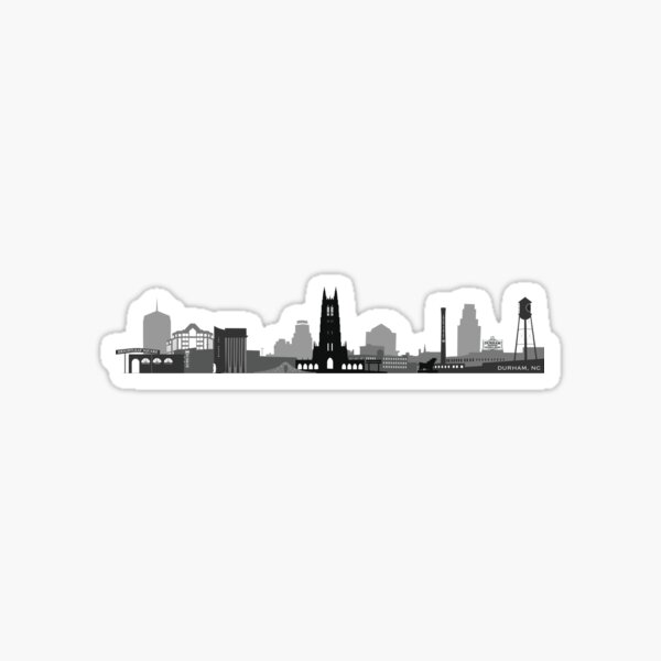 Durham Skyline Sticker