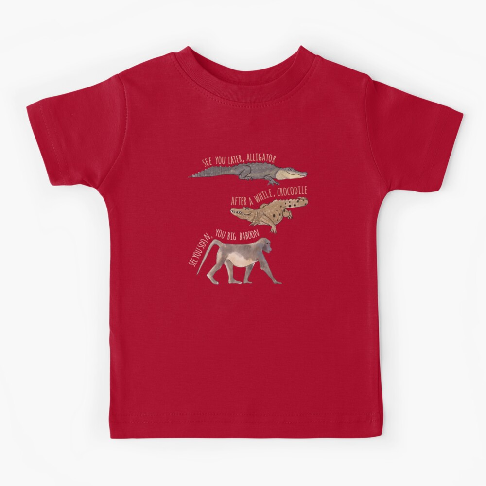 Funny Alligator and Crocodile Design Kids T-Shirt for Sale by Amy