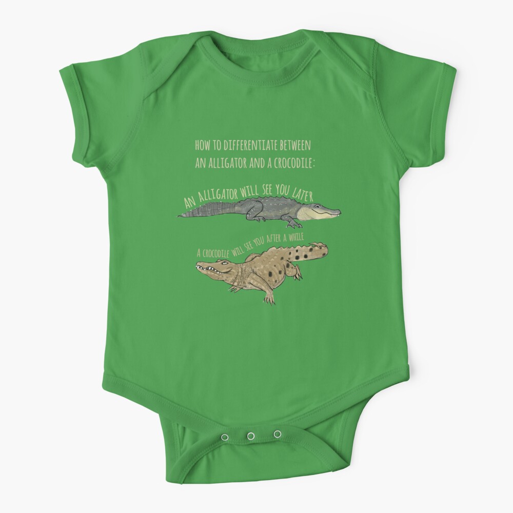 Funny Alligator and Crocodile Design Baby One-Piece for Sale by Amy Hadden