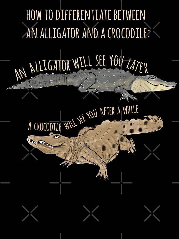 Funny Alligator and Crocodile Design Kids T-Shirt for Sale by Amy