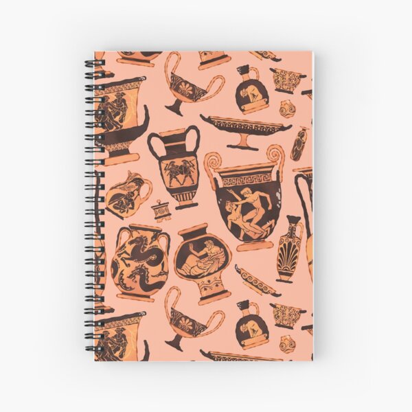 Ancient Greek Pottery Spiral Notebook