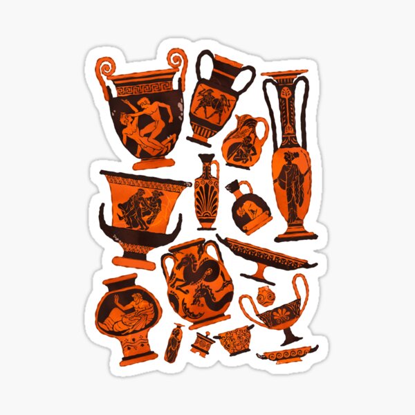 Ancient Greek Pottery Sticker