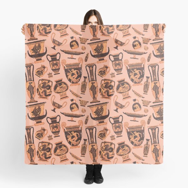 Ancient Greek Pottery Scarf
