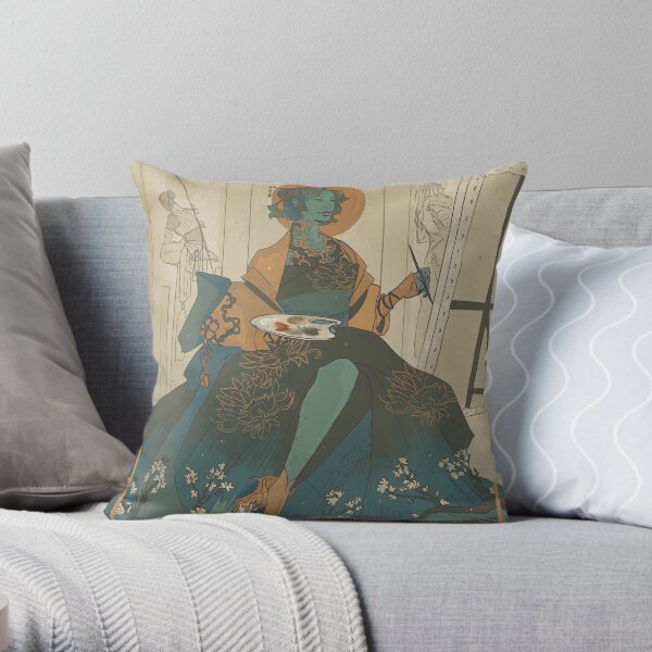 Jester 01 Throw Pillow