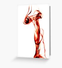 Smoking eyes Greeting Card