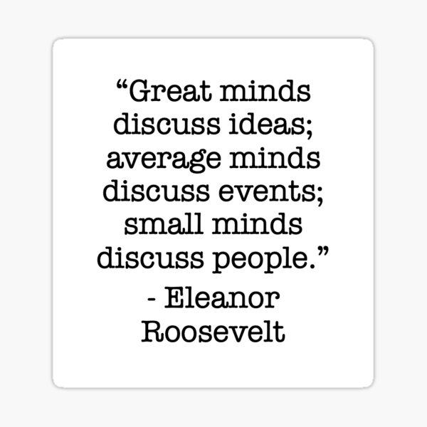 Item preview, Great minds discuss 2...Eleanor Roosevelt designed and sold by wilkinkw.