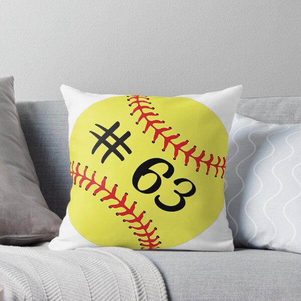 Item preview, Softball Player Jersey No 63 Back Number #63 Ball Sport Sticker Gift designed and sold by theshirtinator.