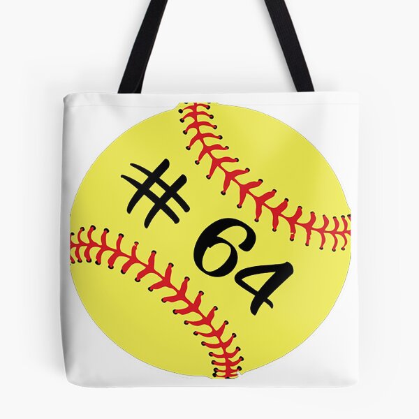 Item preview, Softball Player Jersey No 64 Back Number #64 Ball Sport Sticker Gift designed and sold by theshirtinator.