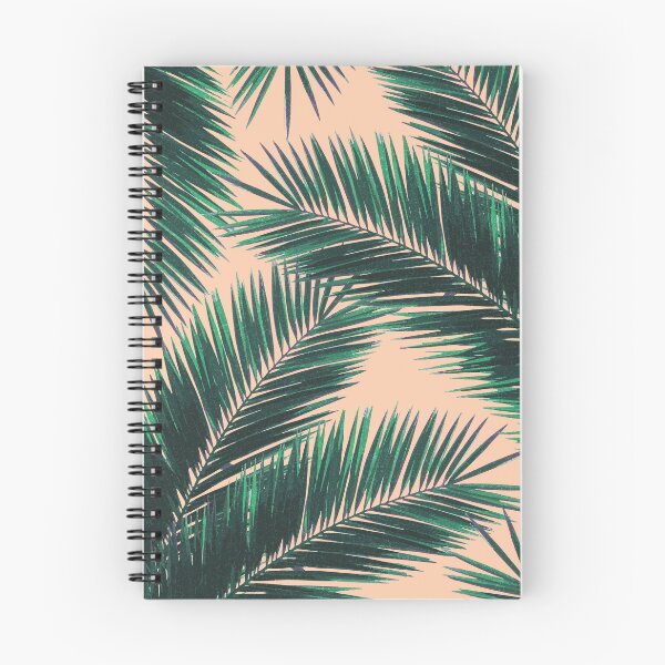 Item preview, Tropical Palm Leaf Pattern 4 - Tropical Wall Art - Summer Vibes - Modern, Minimal - Green, Peach designed and sold by Studio Grafiikka.