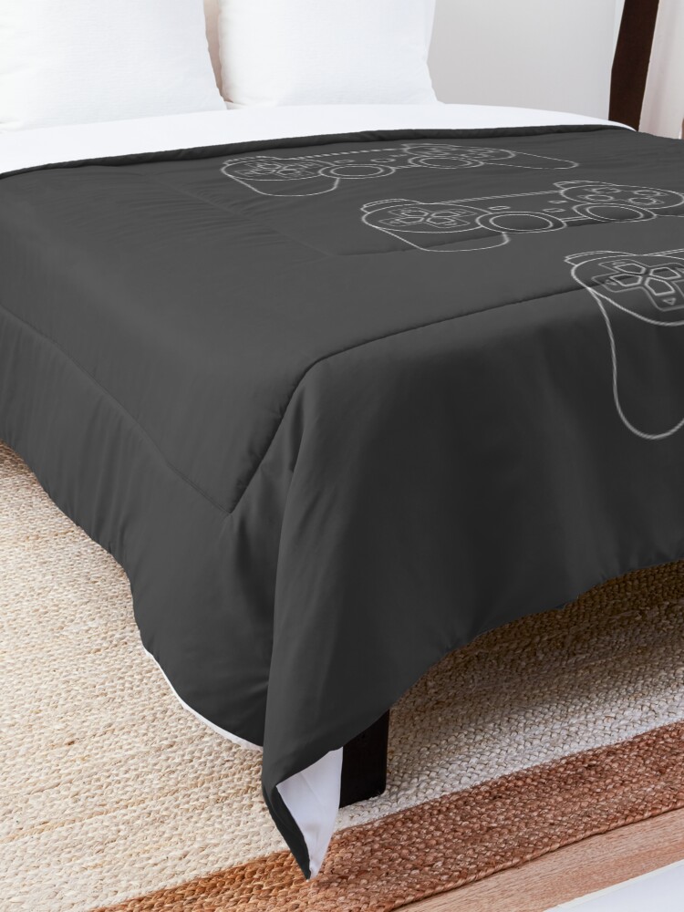 Alternate view of Evolution of Playstation Controllers Comforter