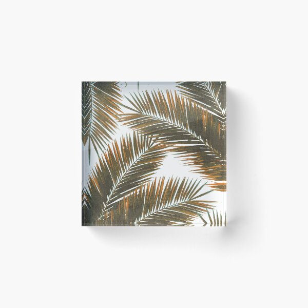 Item preview, Tropical Palm Leaf Pattern 6 - Tropical Wall Art - Summer Vibes - Modern, Minimal - Brown, Copper designed and sold by Studio Grafiikka.