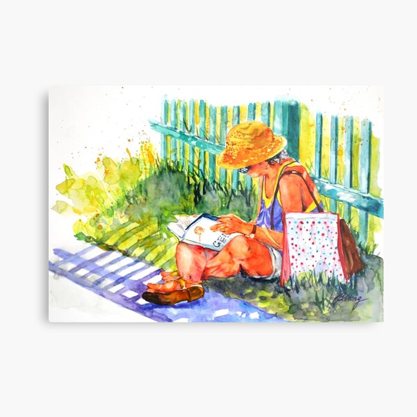 Avid reader #2 Metal Print