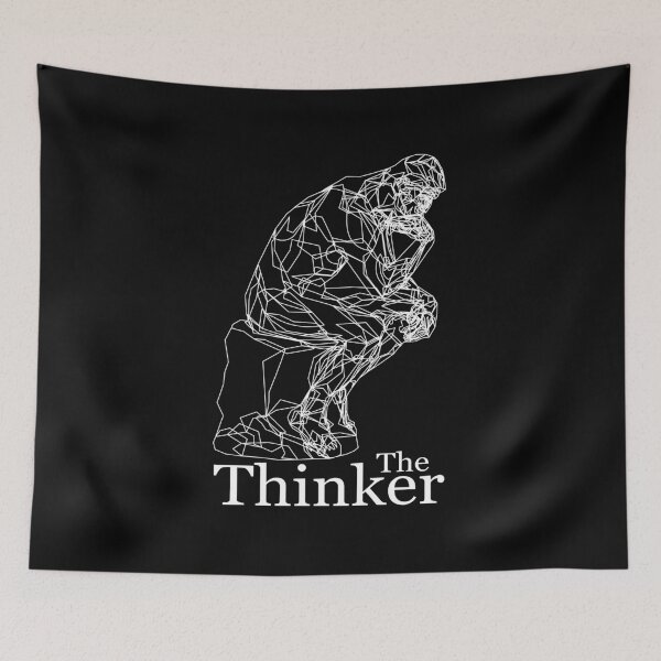 Item preview, The Thinker. Line Art Rendition. designed and sold by Sonof-Deair.