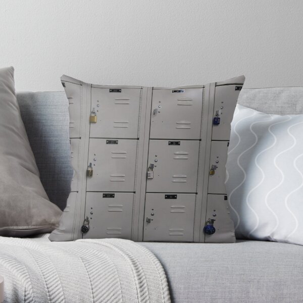 #cabinet, #rack, #mailbox, #security, #order, #food, #data, #drawer Throw Pillow