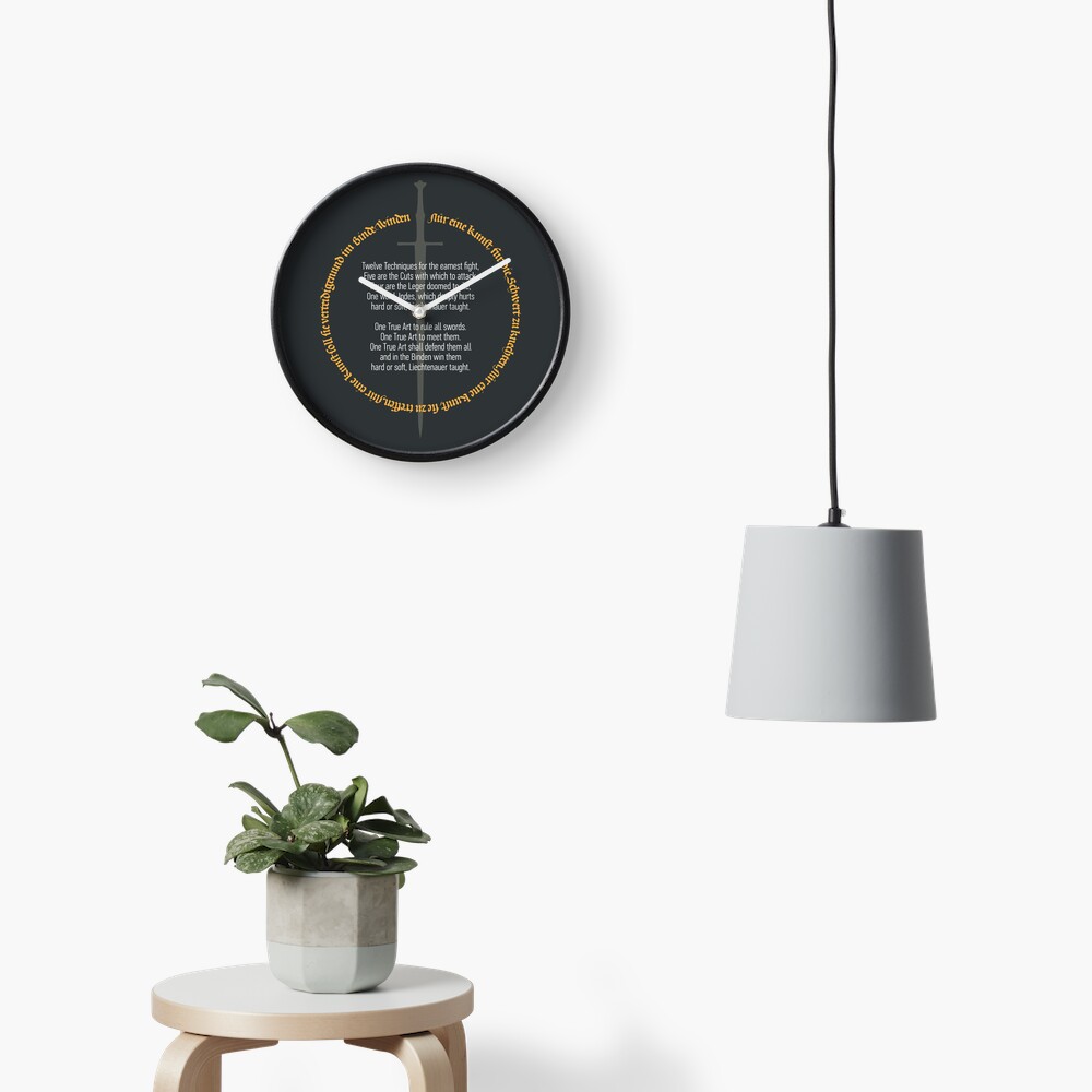 Item preview, Clock designed and sold by ArteDoCombate.