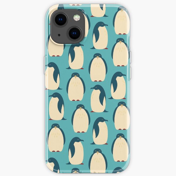 Happy penguins iPhone Soft Case