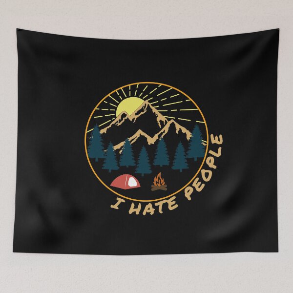 Item preview, I Hate People Funny Camping Camper Wild Wilderness Introvert Hiking designed and sold by chriswilson111.