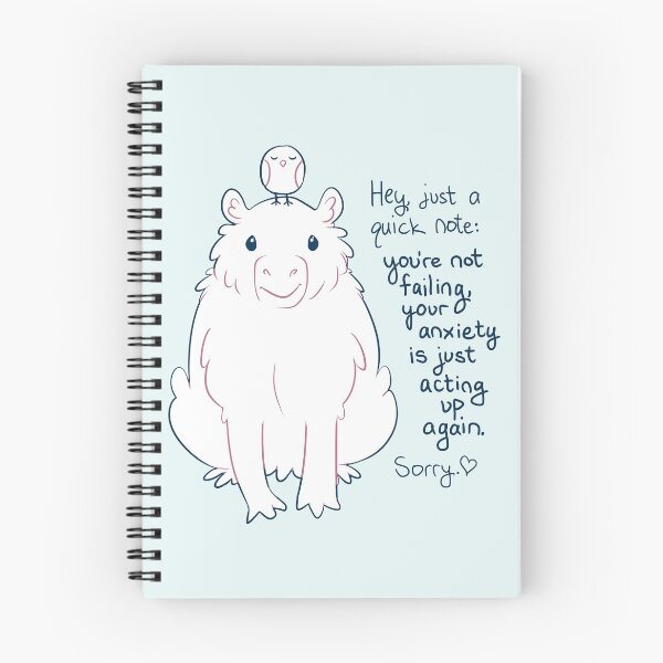 Item preview, "You're Not Failing" Capybara designed and sold by thelatestkate.