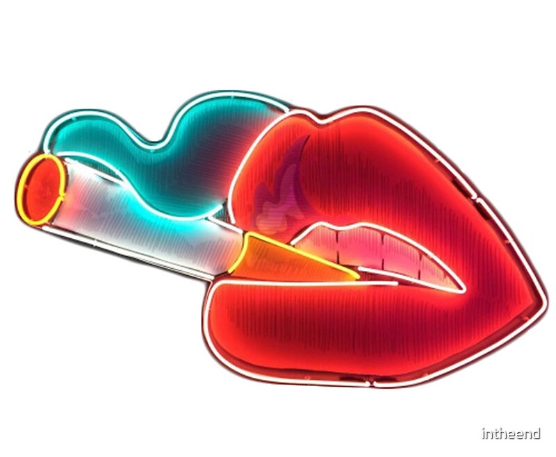 "Smoking Lips" by intheend Redbubble
