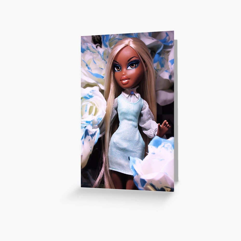 Bratz Doll Wonderland Blue Roses Sasha  Greeting Card for Sale by